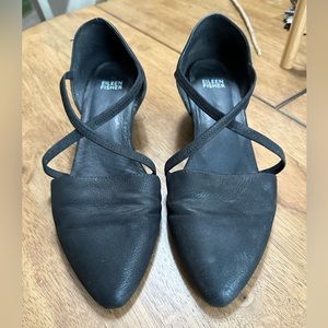 Eileen Fisher black flats in great condition